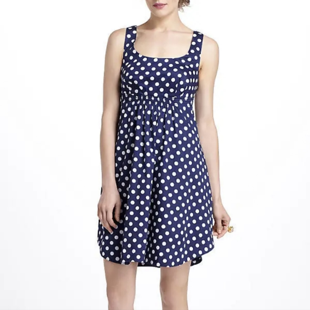Anthropologie Vanessa Virginia Dixie Dot Dress Size 4